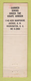 Matchbook Cover - Aldo Cafe Washington DC
