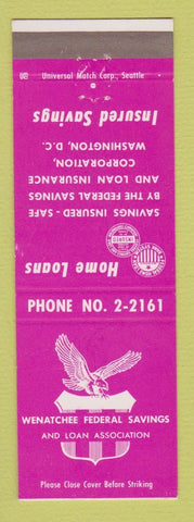 Matchbook Cover - Wenatchee Federal Savings and Loan Washington DC
