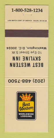 Matchbook Cover - Best Western Skyline Inn Motel Washington DC
