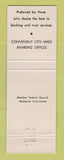 Matchbook Cover - American Security Trust Washington DC