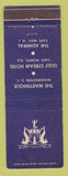Matchbook Cover - Martinique Hotel Washington DC Cape May NJ Lake Worth FL