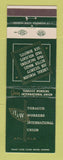 Matchbook Cover - Tobacco Workers Union Washington DC AFL CIP