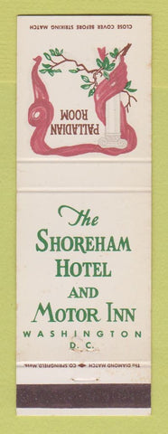 Matchbook Cover - Shoreham Hotel Washington DC Palladian Room