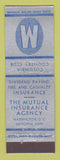 Matchbook Cover - Columbia Country Club Washington DC Mutual Insurance