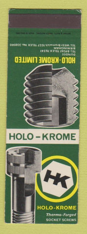 Matchbook Cover - Holo Krome Birmingham UK England Thermo Forged