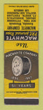 Matchbook Cover - Macwhyte Rope Kenosha WI 1947