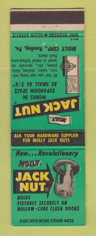 Matchbook Cover - Molly Jack Nut Screws