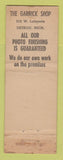 Matchbook Cover - Garrick Shop Kodak Photo Finishing Detroit MI WEAR