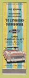 Matchbook Cover - 1955 Chevrolet Bradenburg Mansfield OH