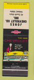 Matchbook Cover - 1956 Chevrolet Jones Malad IA