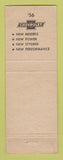 Matchbook Cover - 1956 Chevrolet Jones Malad IA