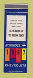 Matchbook Cover - 1967 Chevrolet Jones Bremen GA