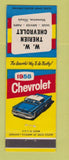 Matchbook Cover - 1958 Chevrolet WW Therien Momence IL