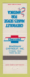 Matchbook Cover - Chevrolet Bradshaw Pittsburg TX