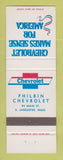 Matchbook Cover - Chevrolet Philbin South Lancaster MA