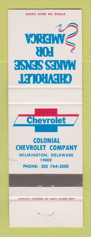 Matchbook Cover - Chevrolet Colonial Wilmington DE