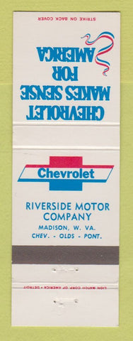 Matchbook Cover - Chevrolet Riverside Motors Madison WV Oldsmobile Pontiac