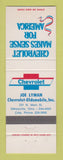 Matchbook Cover - Chevrolet Joe Lyman Oldsmobile Marysville OH