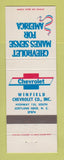 Matchbook Cover - Chevrolet Winfield Scotland Neck NC