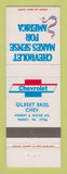 Matchbook Cover - Chevrolet Gilbert Bros Muncy PA