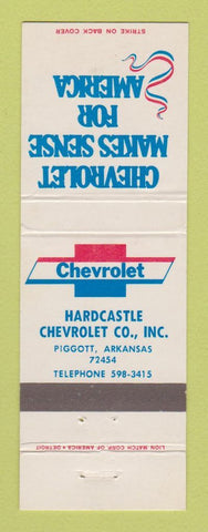 Matchbook Cover - Chevrolet Hardcastle Piggott AR