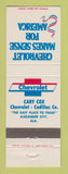 Matchbook Cover - Chevrolet Gary Cox Cadillac Alexander City AL