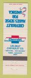 Matchbook Cover - Chevrolet Lee Gray Forest MS