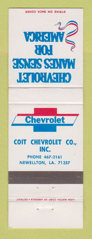 Matchbook Cover - Chevrolet Coit Newellton LA