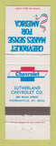Matchbook Cover - Chevrolet Sutherland Nicholasville KY