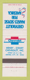 Matchbook Cover - Chevrolet Henry Cisney Central City KY