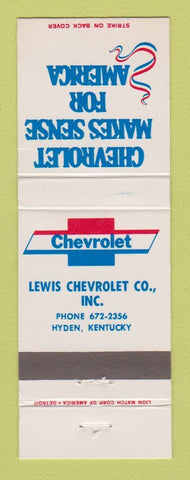 Matchbook Cover - Chevrolet Lewis Hyden KY