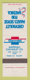 Matchbook Cover - Chevrolet Marshall Port Lavaca TX