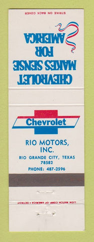 Matchbook Cover - Chevrolet Rio Motors Rio Grande City TX