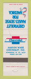 Matchbook Cover - Chevrolet Marvin Ware Kingwood WV