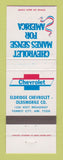 Matchbook Cover - Chevrolet Elridge Oldsmobile Forrest City AR