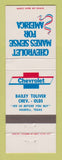 Matchbook Cover - Chevrolet Bailey Toliver Oldsmobile Haskell TX