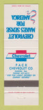 Matchbook Cover - Chevrolet Pack Darien GA