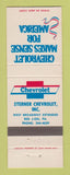 Matchbook Cover - Chevrolet Sterner Red Lion PA