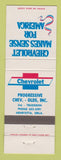 Matchbook Cover - Chevrolet Progressive Oldsmobile Henryetta OK