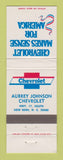 Matchbook Cover - Chevrolet Aubrey Johnson New Bern NC