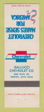 Matchbook Cover - Chevrolet Gallucci Medina OH