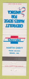 Matchbook Cover - Chevrolet Martin Bremen IN