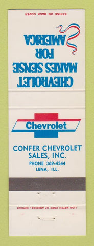 Matchbook Cover - Chevrolet Confer Lena IL