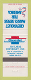 Matchbook Cover - Chevrolet Jim Labas Plymouth IN