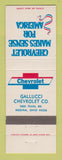 Matchbook Cover - Chevrolet Gallucci Medina OH