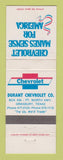 Matchbook Cover - Chevrolet Durant Granbury TX
