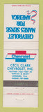 Matchbook Cover - Chevrolet Cecil Clark Leesburg FL