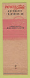 Matchbook Cover - 1952 Chevrolet Bass Cleveland Heights OH