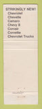 Matchbook Cover - 1968 Chevrolet Collins Eaton OH
