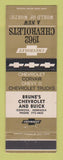 Matchbook Cover - 1962 Chevrolet Brune's Buick Oshkosh NE